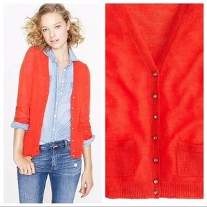 JCrew Alpaca Blend Jewel Button Cardigan